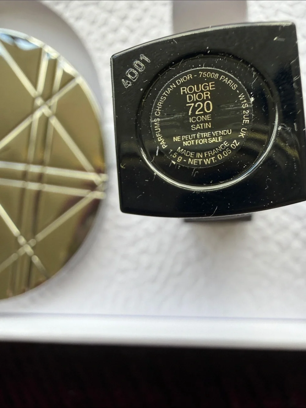 Dior White and Gold Makeup Box